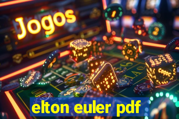 elton euler pdf